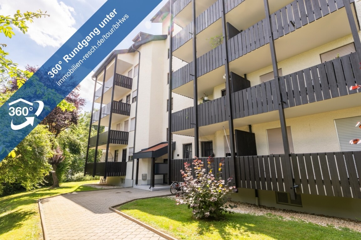Ruhige, sonnige Lage 2-Zimmer-Wohnung mit großzügigem Wohnzimmer, Balkon und Wannenbad