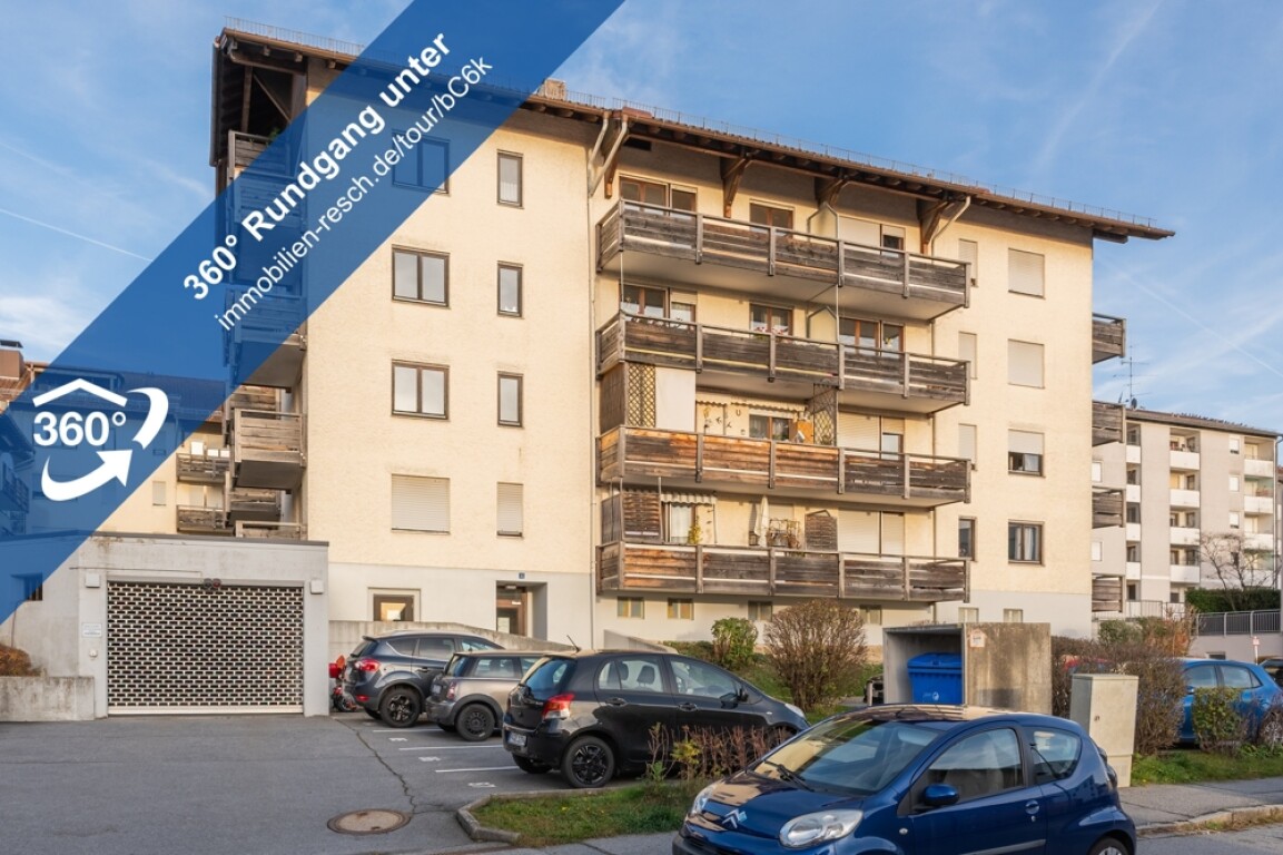 Passau / Grubweg - Pfiffiges 1-Zimmer-Appartement mit separater Küche und Balkon in Passau-Grubweg