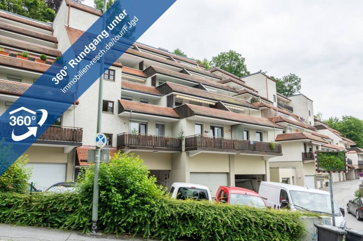Passau / Haidenhof - Wohnen in UNI-/ Klinikum-Nähe Großzügiges 2-Zimmer-App in UNI-Nähe mit gemütlicher Süddachterrasse!